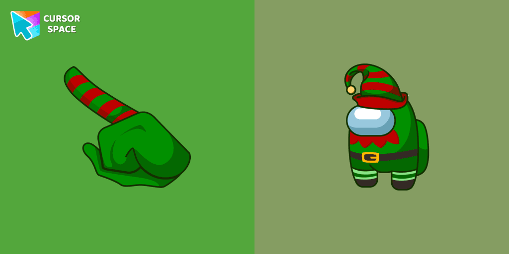 Among Us Elf Character cursor cursor pack