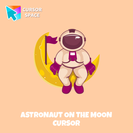 Astronaut on the Moon cursor pointer cursor