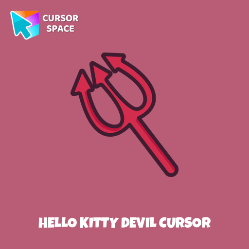 Hello Kitty Devil cursor pointer cursor