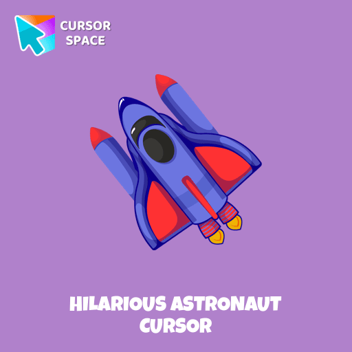 Hilarious Astronaut cursor arrow cursor