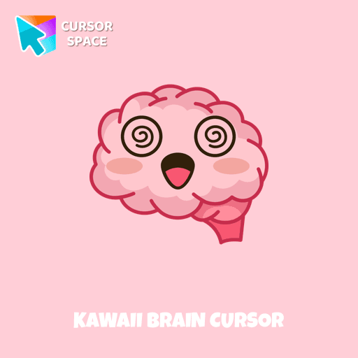 Kawaii Brain cursor pointer cursor