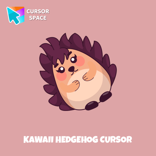 Kawaii Hedgehog cursor arrow cursor