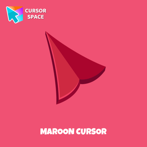 Maroon cursor arrow cursor