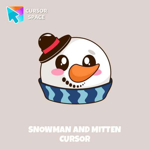 Snowman and Mitten cursor arrow cursor