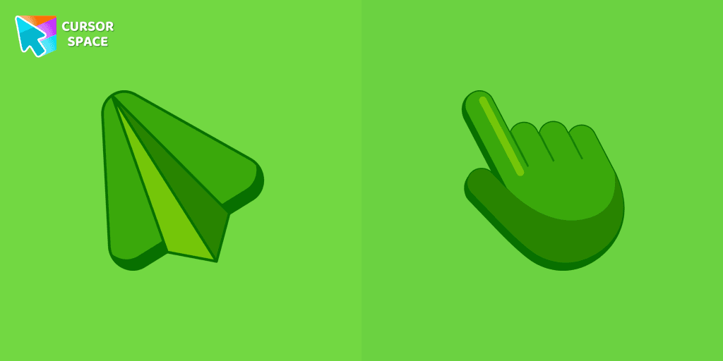 Flying Green cursor cursor pack