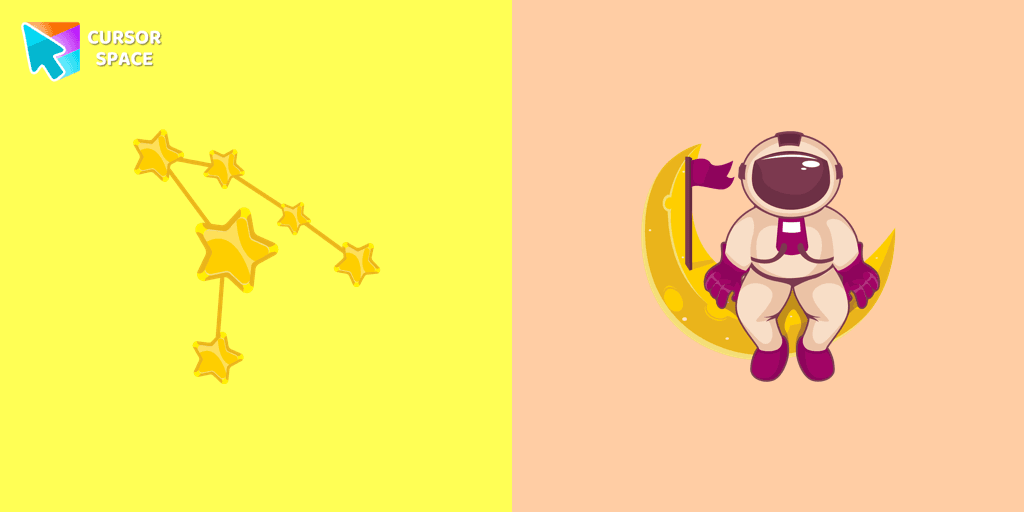 Astronaut on the Moon cursor