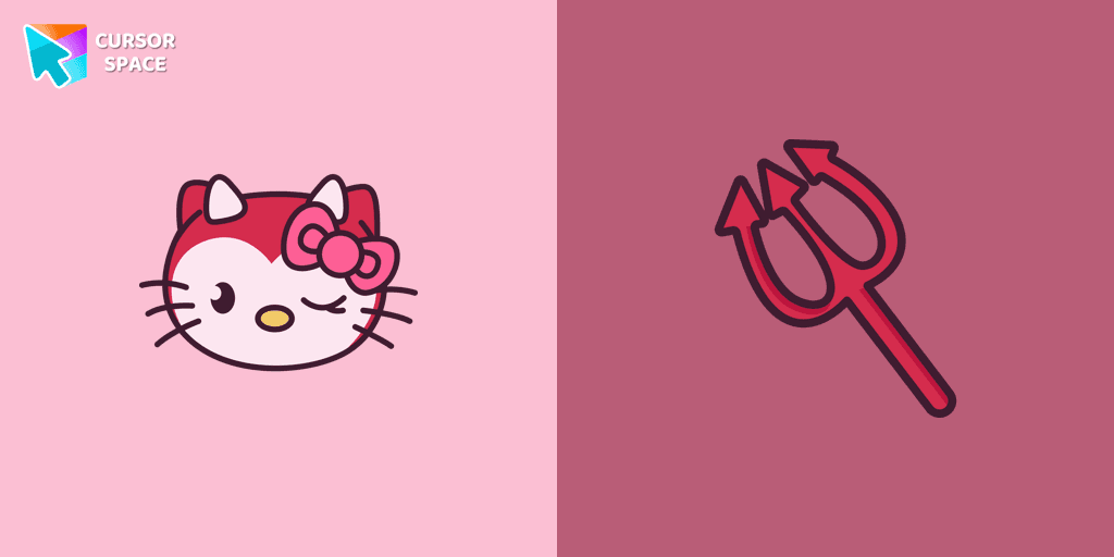 Hello Kitty Devil cursor