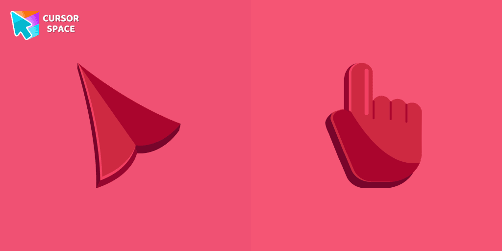 Maroon cursor
