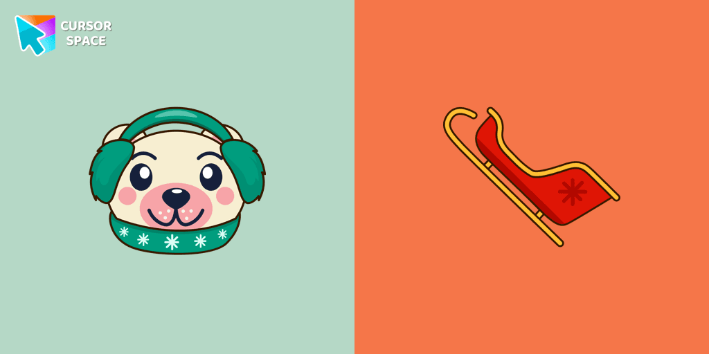 Polar Bear and Sled cursor